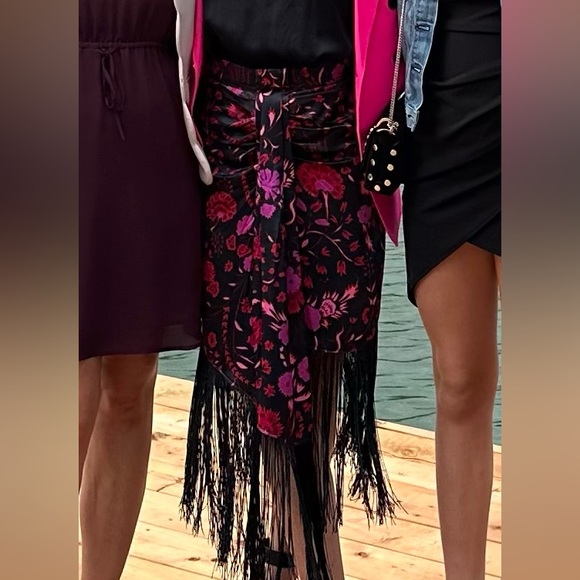 Sabina Misayev patterned fringe skirt. Worn once. - Picture 8 of 8